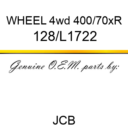 WHEEL 4wd 400/70xR 128/L1722