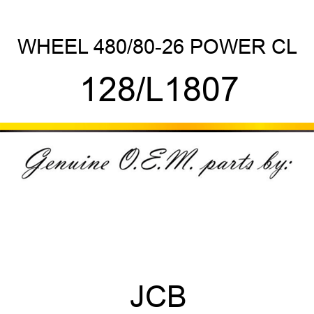 WHEEL 480/80-26 POWER CL 128/L1807