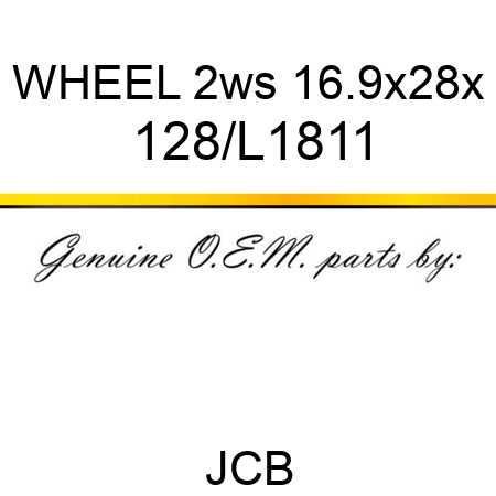 WHEEL 2ws 16.9x28x 128/L1811