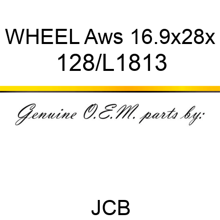 WHEEL Aws 16.9x28x 128/L1813