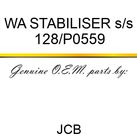 WA STABILISER s/s 128/P0559
