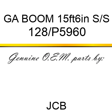 GA BOOM 15ft6in S/S 128/P5960