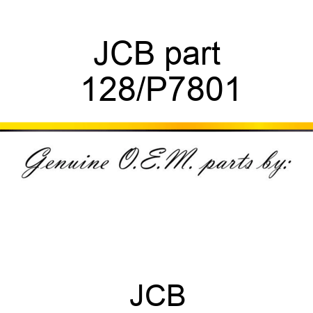 JCB part 128/P7801