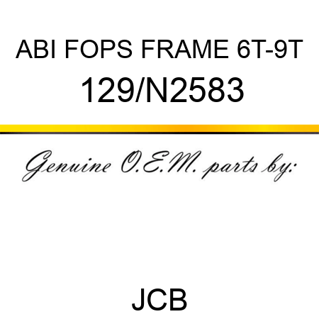 ABI FOPS FRAME 6T-9T 129/N2583
