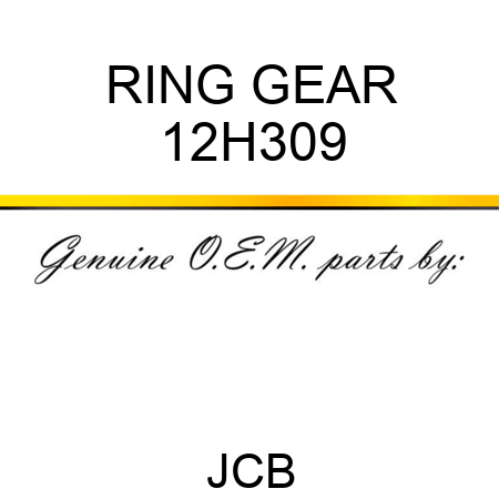 RING GEAR 12H309