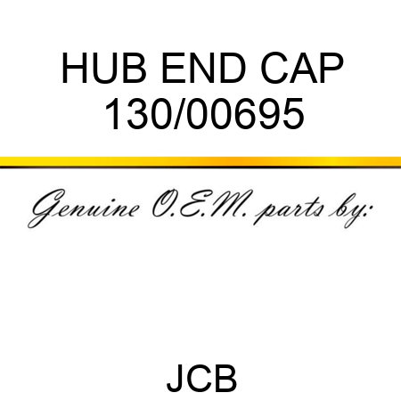 HUB END CAP 130/00695