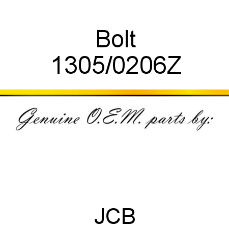 Bolt 1305/0206Z