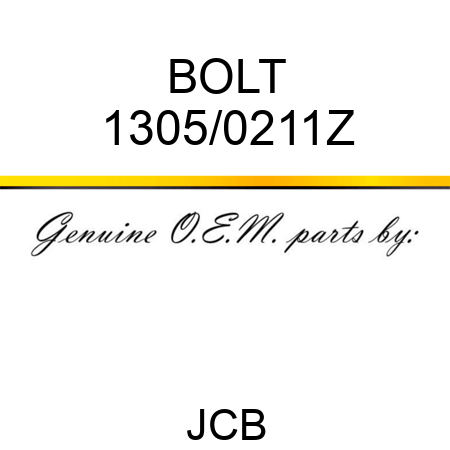 BOLT 1305/0211Z
