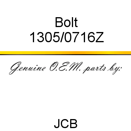 Bolt 1305/0716Z