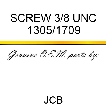 SCREW 3/8 UNC 1305/1709