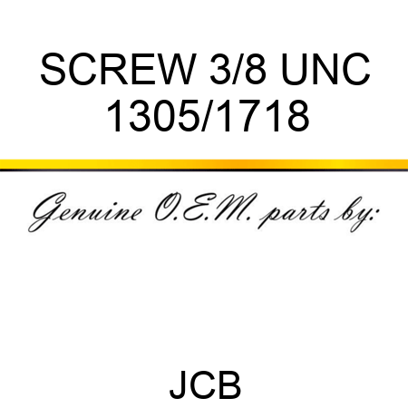 SCREW 3/8 UNC 1305/1718