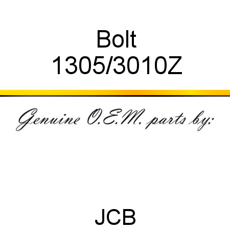 Bolt 1305/3010Z