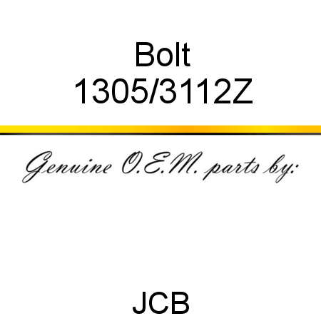 Bolt 1305/3112Z