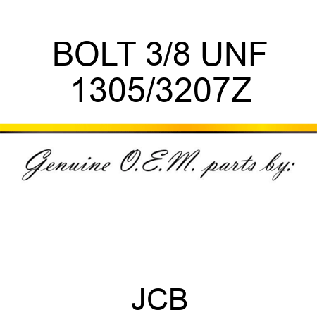 BOLT 3/8 UNF 1305/3207Z