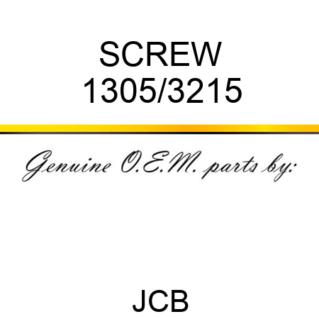 SCREW 1305/3215