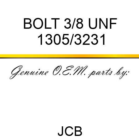BOLT 3/8 UNF 1305/3231