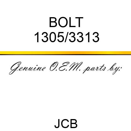 BOLT 1305/3313