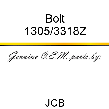 Bolt 1305/3318Z