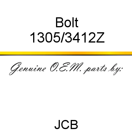 Bolt 1305/3412Z