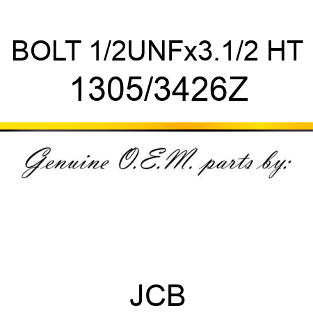 BOLT 1/2UNFx3.1/2 HT 1305/3426Z