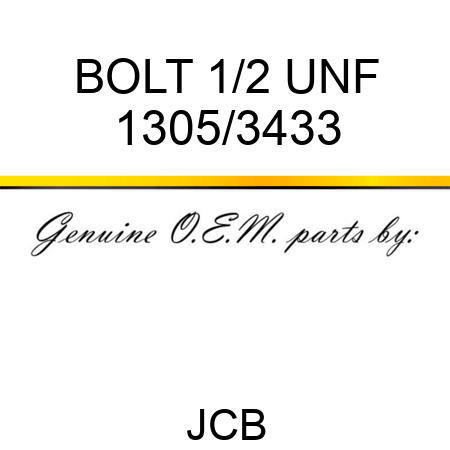 BOLT 1/2 UNF 1305/3433