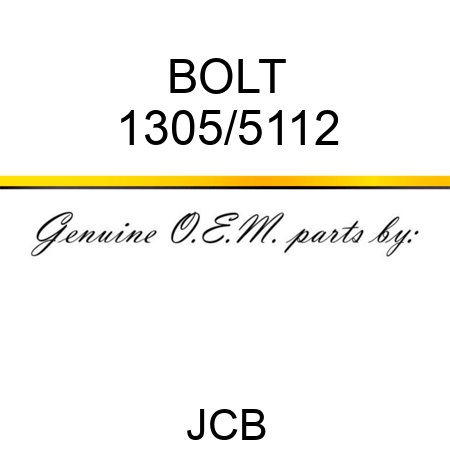 BOLT 1305/5112
