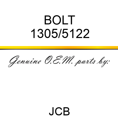 BOLT 1305/5122