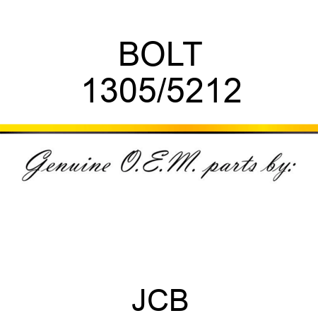 BOLT 1305/5212