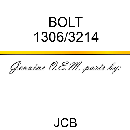 BOLT 1306/3214