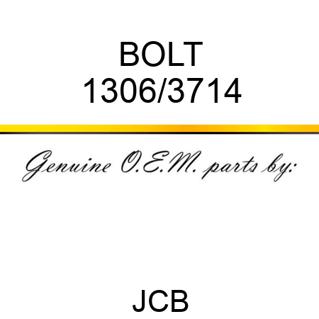 BOLT 1306/3714