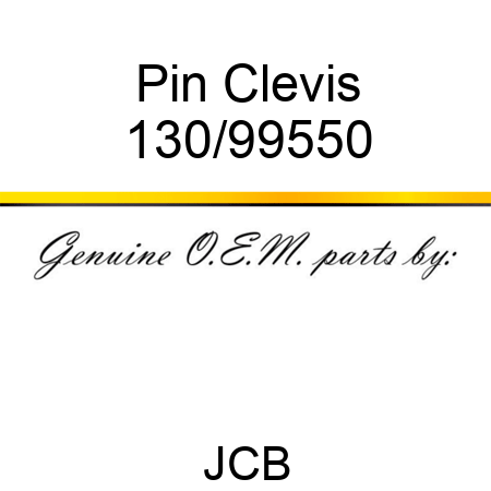 Pin Clevis 130/99550