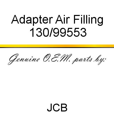 Adapter, Air Filling 130/99553