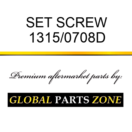 SET SCREW 1315/0708D