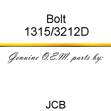 Bolt 1315/3212D