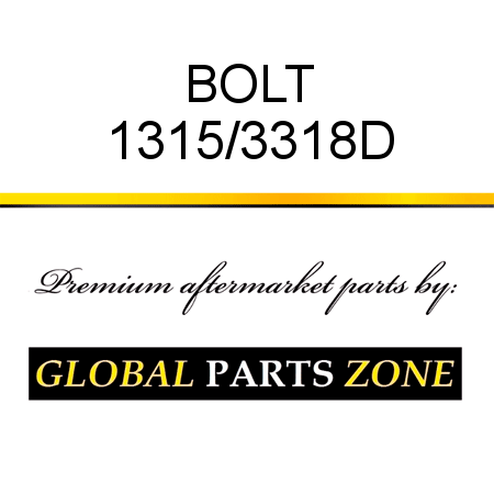 BOLT 1315/3318D