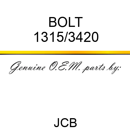 BOLT 1315/3420