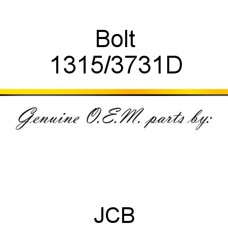 Bolt 1315/3731D