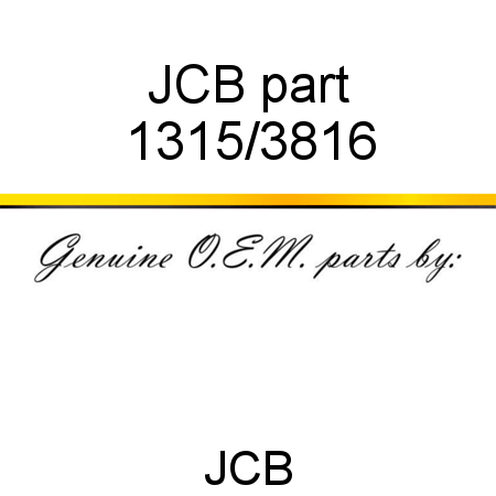 JCB part 1315/3816