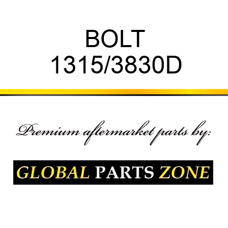 BOLT 1315/3830D