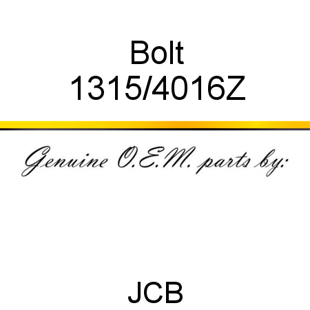 Bolt 1315/4016Z