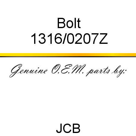 Bolt 1316/0207Z