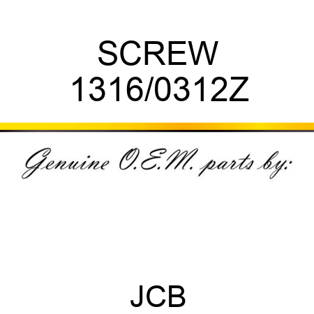 SCREW 1316/0312Z