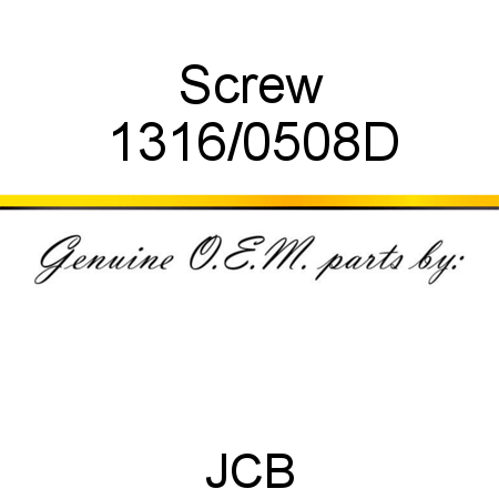 Screw 1316/0508D