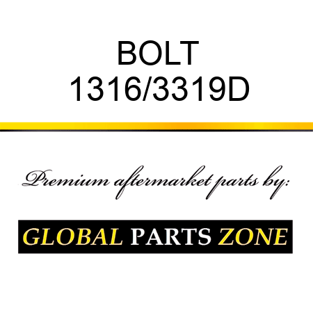 BOLT 1316/3319D