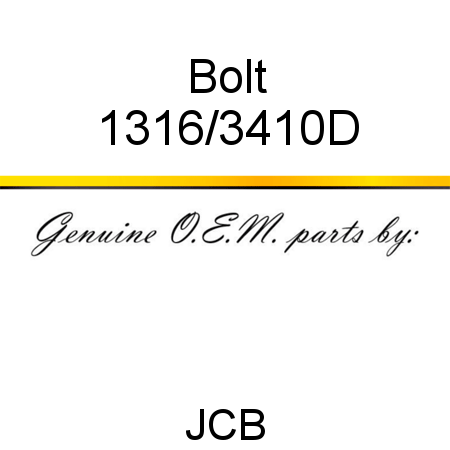 Bolt 1316/3410D