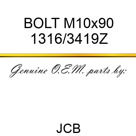 BOLT M10x90 1316/3419Z