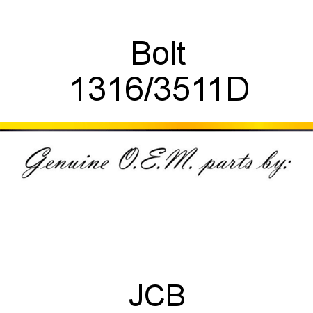 Bolt 1316/3511D