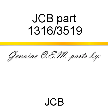 JCB part 1316/3519