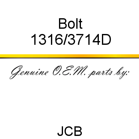 Bolt 1316/3714D