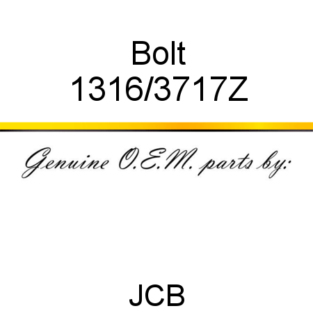 Bolt 1316/3717Z